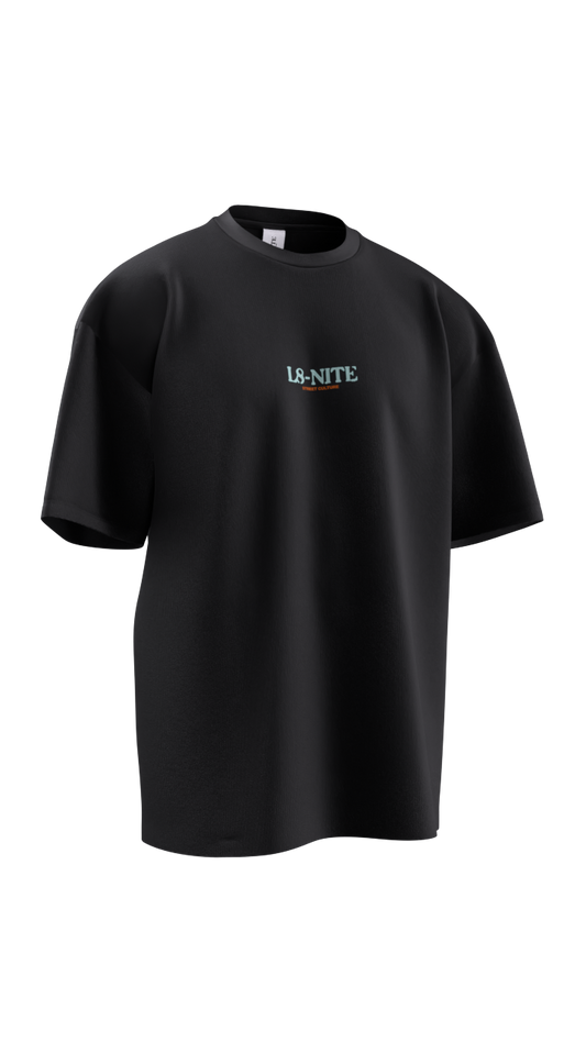 TSHIRT OVERSIZED L8-NITE SEASON 2 “BLACK”