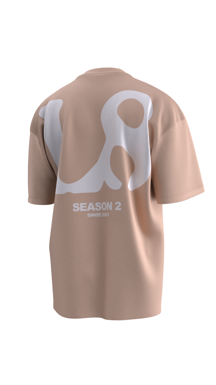 TSHIRT OVERSIZED L8-NITE SEASON 2 “BEIGE”